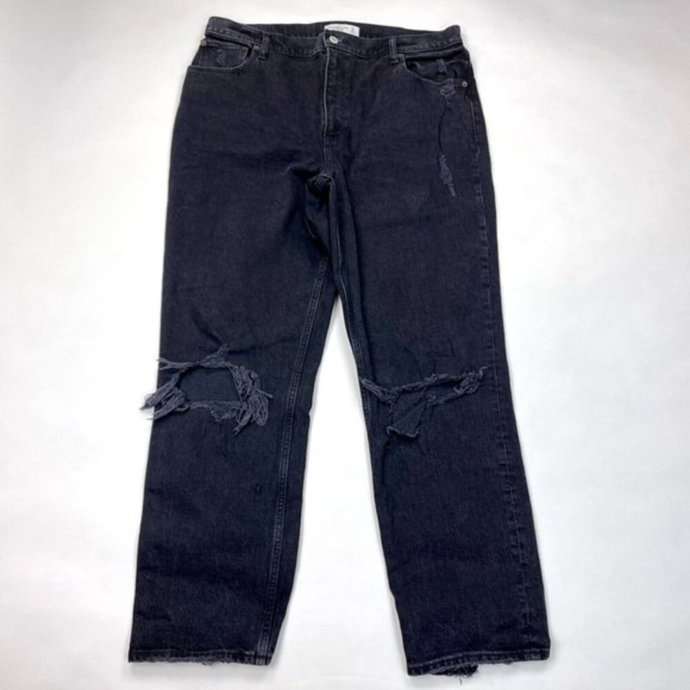 Abercrombie Fitch Ultra High Rise 90s Straight Denim‎ Jeans Women 33 16 Vintage
